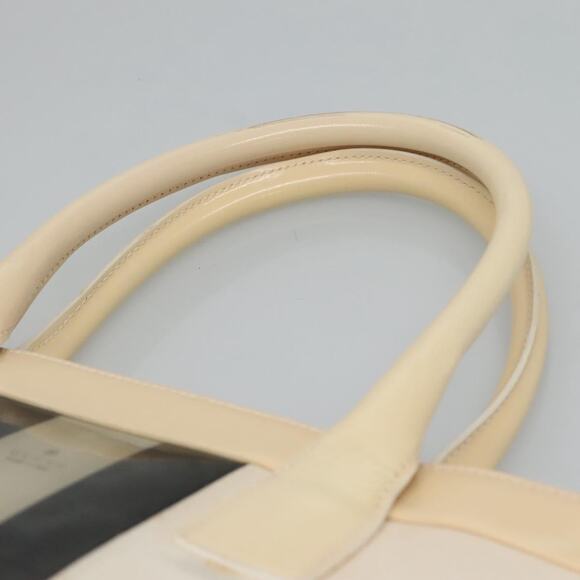 GUCCI Sherry Line Hand Bag Canvas White Black - Picture 8 of 12